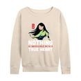 thumbnail image 1 of Disney Mulan - Nothing Is Impossible With A True Heart - Women's Lightweight French Terry Long Sleeve Shirt, 1 of 5