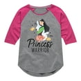 thumbnail image 1 of Disney - Mulan Princess Warrior  - Toddler & Youth Girls Raglan Graphic T-Shirt, 1 of 5