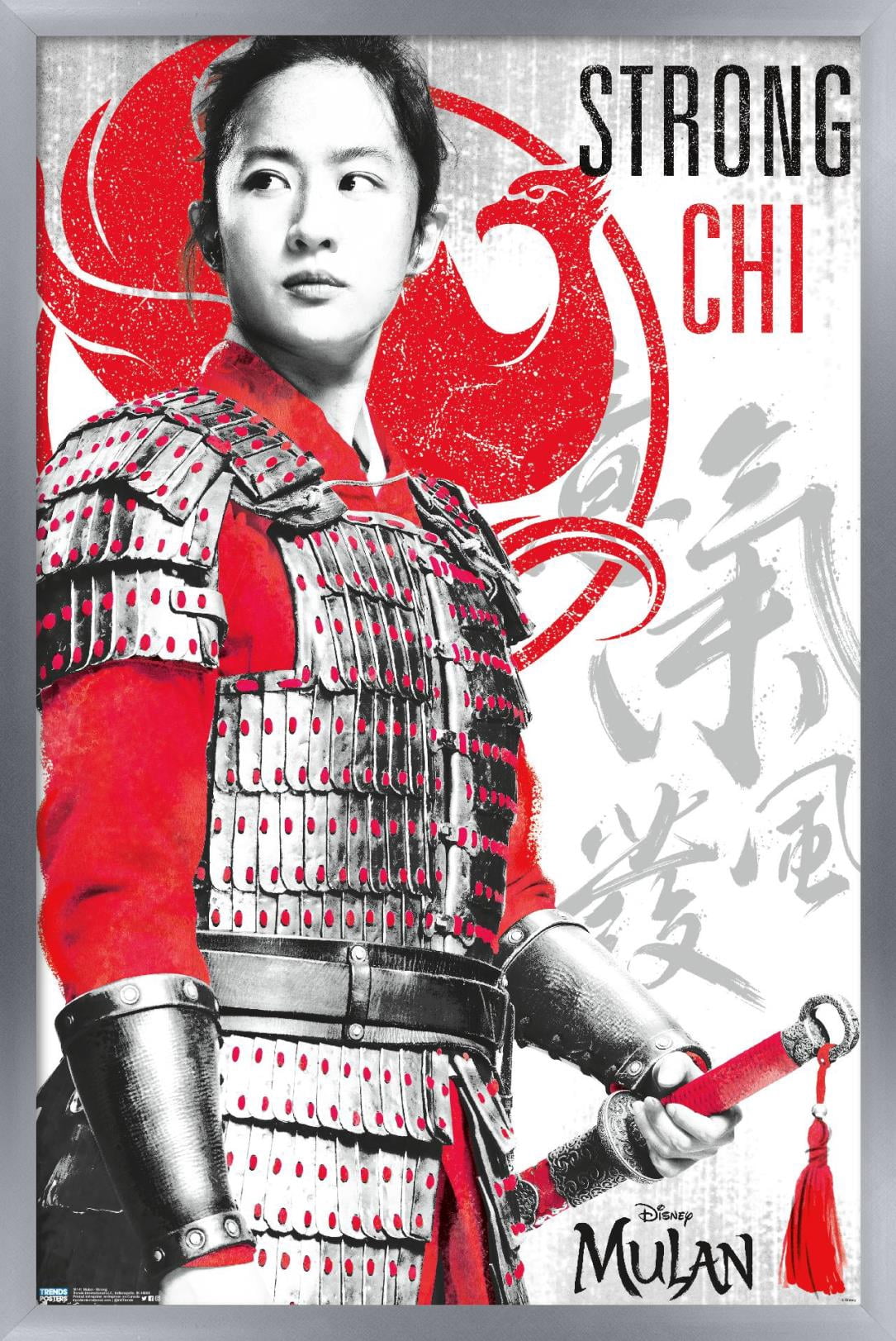 Disney Mulan - Strong Wall Poster, 22.375" x 34", Framed