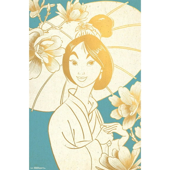 Disney Mulan - Umbrella Wall Poster, 22.375" x 34"