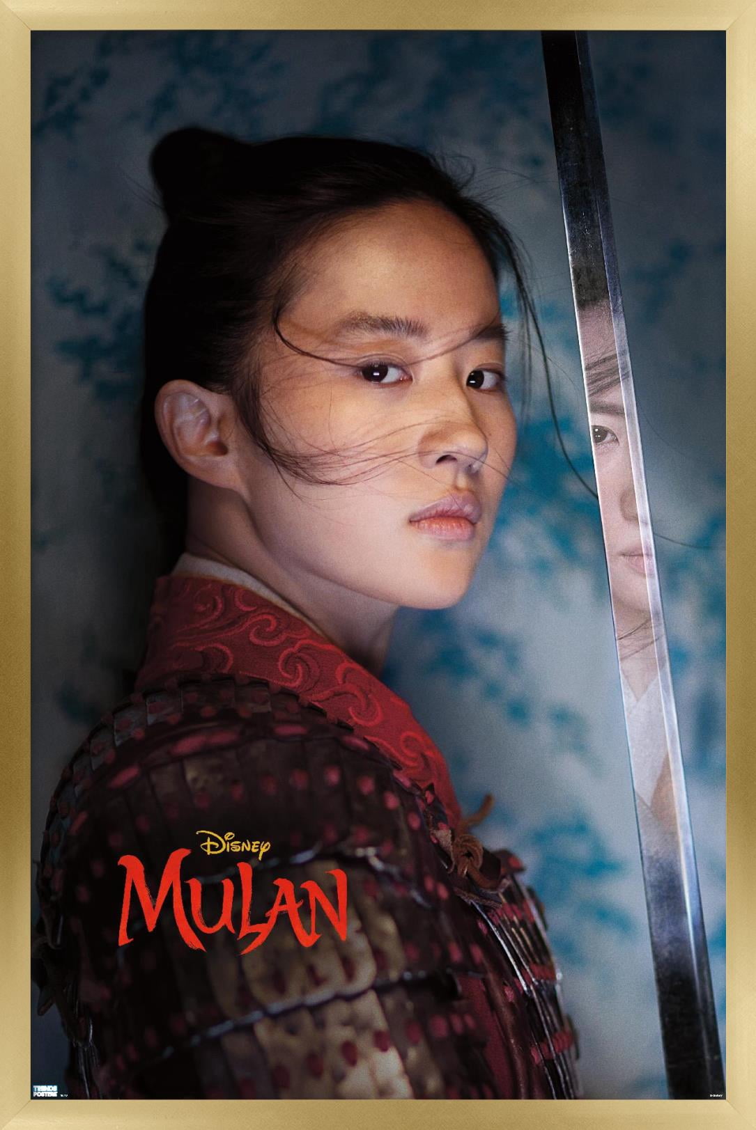 Disney Mulan - Warrior Wall Poster, 14.725" x 22.375", Framed