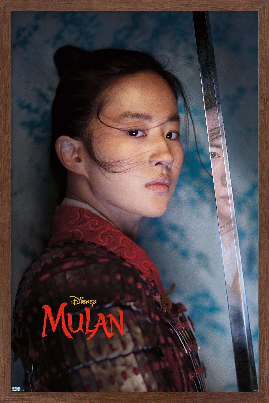 Disney Mulan - Warrior Wall Poster, 22.375" x 34", Framed - Walmart.com