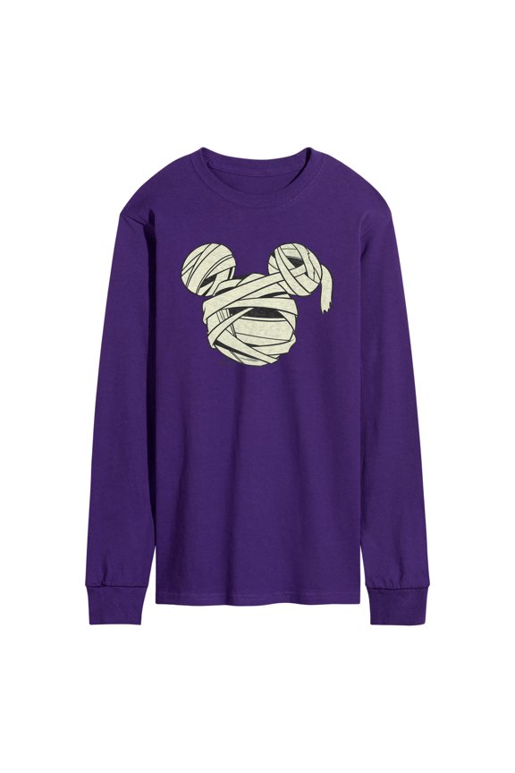 - Mummy Mickey Head - Men's Long Sleeve Graphic T-Shirt