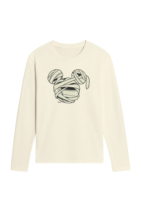 - Mummy Mickey Head - Men's Long Sleeve Graphic T-Shirt