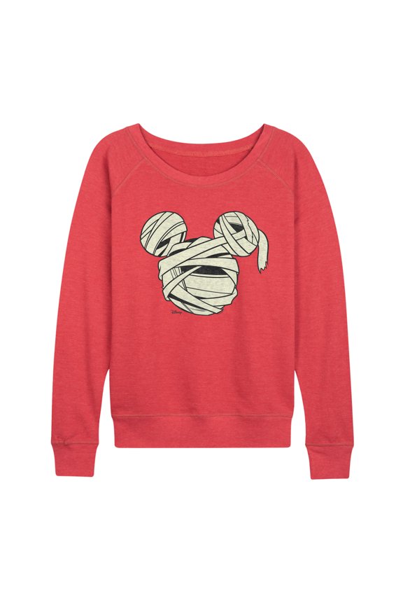 - Mummy Mickey Head - Women's French Terry Long Sleeve Pullover
