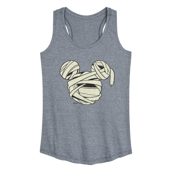 Disney - Mummy Mickey Head - Women's Racerback Graphic Tank