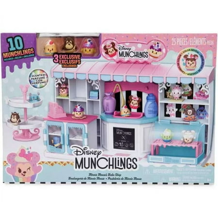 Disney Munchlings Minnie Mouse's Bake Shop Playset (Includes 10 Munchlings Mini Figures (3 Exclusives))