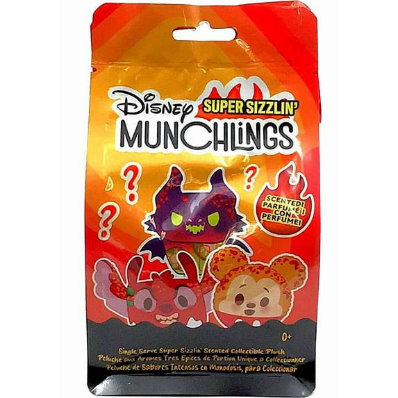 Disney Munchlings Super Sizzlin' Mystery Plush Pack (1 RANDOM Scented Character)