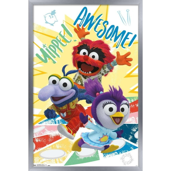 Disney Muppet Babies - Awesome Wall Poster, 14.725" x 22.375", Framed