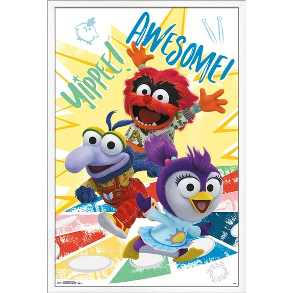 Disney Muppet Babies - Awesome Wall Poster, 22.375" x 34", Framed