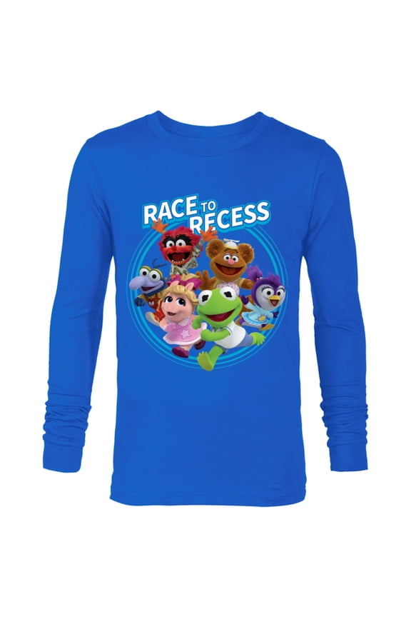 Muppet Babies Race to Recess - Long Sleeve T-Shirt for Men -Customized-Royal
