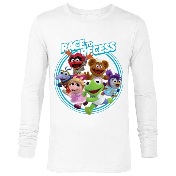 Disney Muppet Babies Race to Recess - Long Sleeve T-Shirt for Men -Customized-White