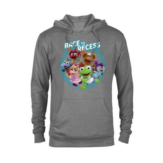 Disney Muppet Babies Race to Recess - Pullover Hoodie for Adults -Customized-Graphite Heather