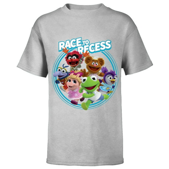 Disney Muppet Babies Race to Recess - Short Sleeve T-Shirt for Kids -Customized-Athletic Heather