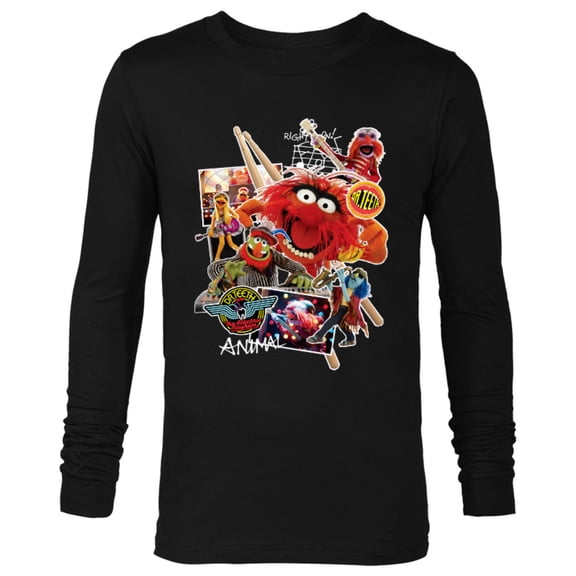 Disney Muppets Animal Dr. Teeth and the Electric Mayhem  - Long Sleeve T-Shirt for Men- Customized-Black