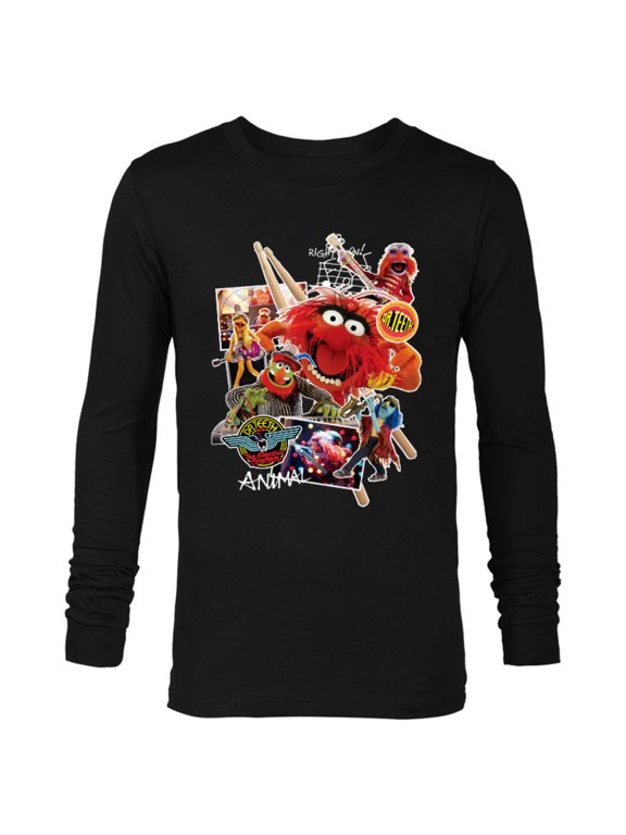 Muppets Animal Dr. Teeth and the Electric Mayhem - Long Sleeve T-Shirt for Men- Customized-Black