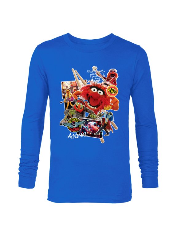 Muppets Animal Dr. Teeth and the Electric Mayhem - Long Sleeve T-Shirt for Men- Customized-Royal