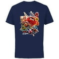 thumbnail image 1 of Disney Muppets Animal Dr. Teeth and the Electric Mayhem - Short Sleeve Cotton T-Shirt for Adults- Customized-Navy, 1 of 5