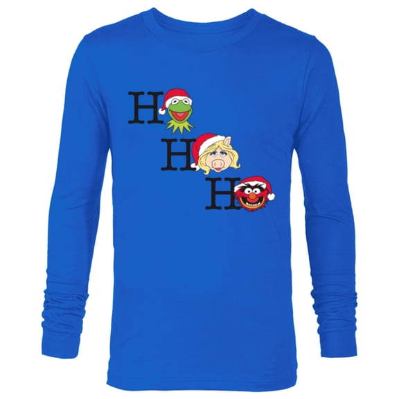 Disney Muppets Kermit Miss Piggy and Animal Holiday - Long Sleeve T-Shirt for Men -Customized-Royal