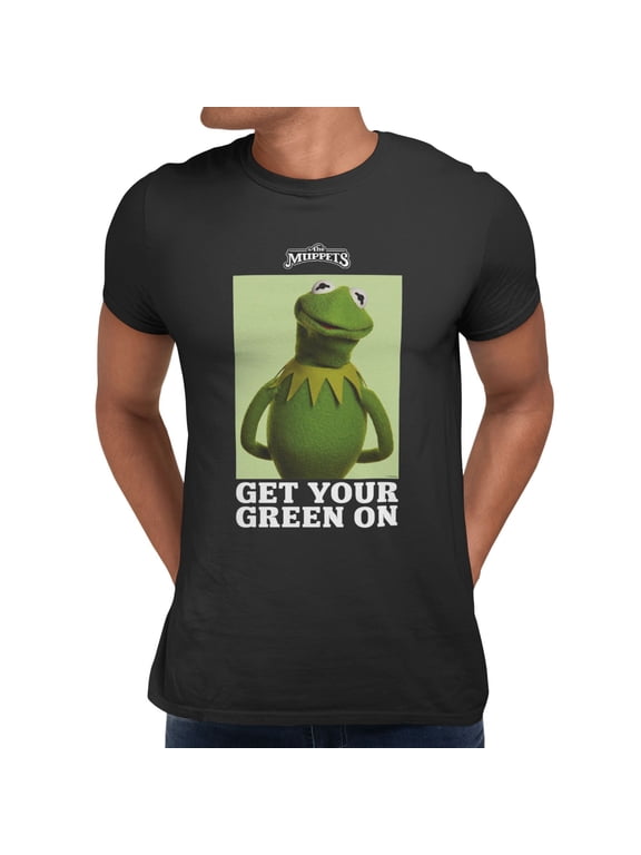 Muppets Kermit The Frog St. Patrick's Day Mens T-Shirt (Black, S-XXXL)