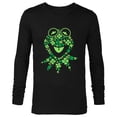 thumbnail image 1 of Disney Muppets Kermit the Frog in Clovers St Patrick’s Day - Long Sleeve T-Shirt for Men - Customized-Black, 1 of 5