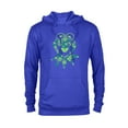 thumbnail image 1 of Disney Muppets Kermit the Frog in Clovers St Patrick’s Day - Pullover Hoodie for Adults - Customized-Royal, 1 of 5