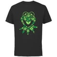 thumbnail image 1 of Disney Muppets Kermit the Frog in Clovers St Patrick’s Day - Short Sleeve Cotton T-Shirt for Adults - Customized-Black, 1 of 5