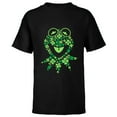 thumbnail image 1 of Disney Muppets Kermit the Frog in Clovers St Patrick’s Day - Short Sleeve T-Shirt for Kids - Customized-Black, 1 of 5