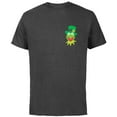 thumbnail image 1 of Disney Muppets Kermit the Frog in Top Hat St Patrick’s Day - Short Sleeve Cotton T-Shirt for Adults - Customized-Charcoal, 1 of 5
