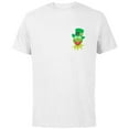 thumbnail image 1 of Disney Muppets Kermit the Frog in Top Hat St Patrick’s Day - Short Sleeve Cotton T-Shirt for Adults - Customized-White, 1 of 5
