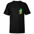 thumbnail image 1 of Disney Muppets Kermit the Frog in Top Hat St Patrick’s Day - Short Sleeve T-Shirt for Kids - Customized-Black, 1 of 5