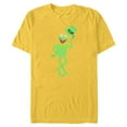 thumbnail image 1 of Disney Muppets Kermit the Frog with Top Hat St Patrick’s Day - Short Sleeve Blended T-Shirt for Adults - Customized-Yellow, 1 of 5