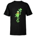 thumbnail image 1 of Disney Muppets Kermit the Frog with Top Hat St Patrick’s Day - Short Sleeve T-Shirt for Kids - Customized-Black, 1 of 5