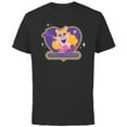 thumbnail image 1 of Disney Muppets Pride Miss Piggy Fierce & Fabulous Rainbow - Short Sleeve Cotton T-Shirt for Adults - Customized -Black, 1 of 5