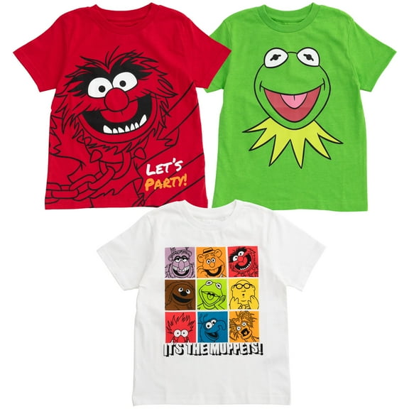 Disney Muppets Rowlf the Dog Kermit Frog Gonzo Infant Baby Boys 3 Pack T-Shirts Infant to Toddler