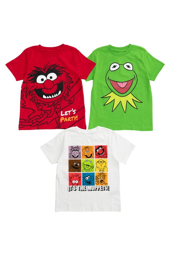Muppets Rowlf the Dog Kermit Frog Gonzo Infant Baby Boys 3 Pack T-Shirts Infant to Toddler