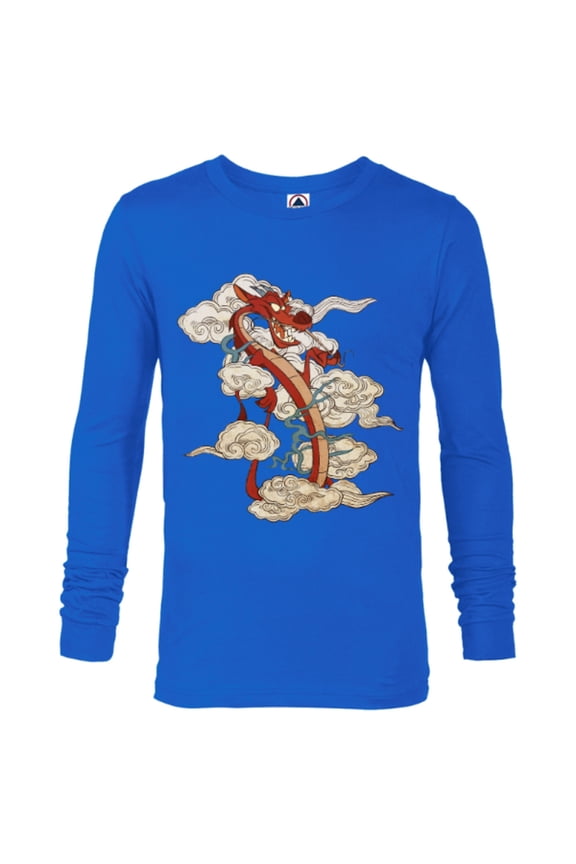 Mushu T-Shirt - Long Sleeve T-Shirt for Men - Customized-Royal