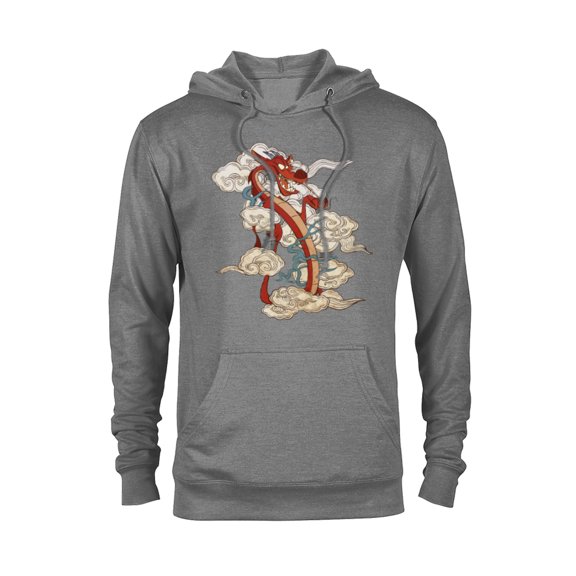 Disney Mushu T-Shirt - Pullover Hoodie for Adults - Customized-Graphite Heather
