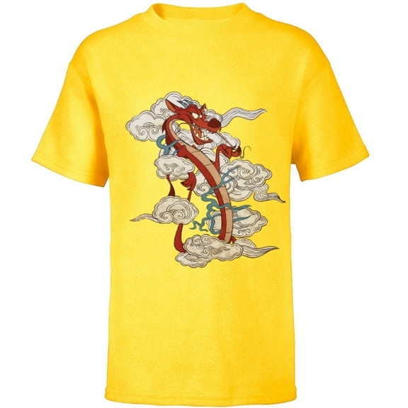Disney Mushu T-Shirt - Short Sleeve T-Shirt for Kids - Customized-Sunflower