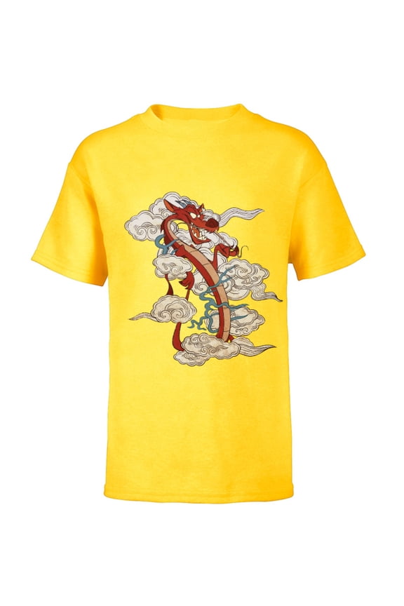 Mushu T-Shirt - Short Sleeve T-Shirt for Kids - Customized-Sunflower