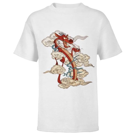 Disney Mushu T-Shirt - Short Sleeve T-Shirt for Kids - Customized-White