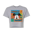 thumbnail image 1 of Disney - Music And Mickey - Juniors Cropped Cotton Blend T-Shirt, 1 of 5