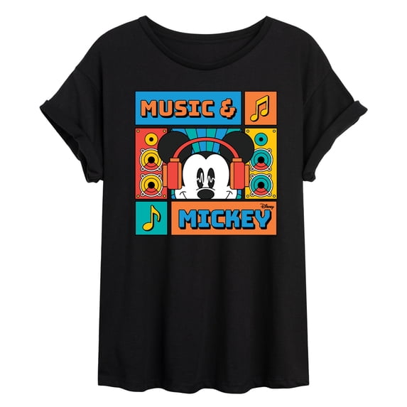 Disney - Music And Mickey Women's Relaxed Fit T-Shirt