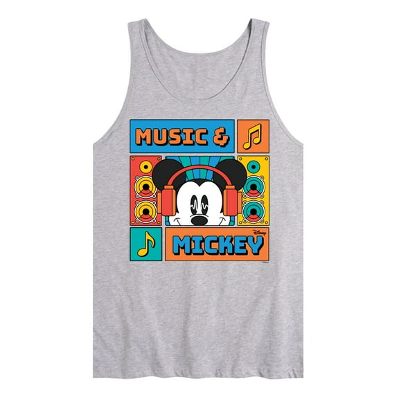 Disney - Music And Mickey- Men's Sleeveless Graphic Tank Top