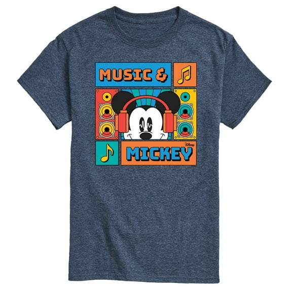 Disney - Music And Mickey - Men's Short Sleeve Graphic T-Shirt