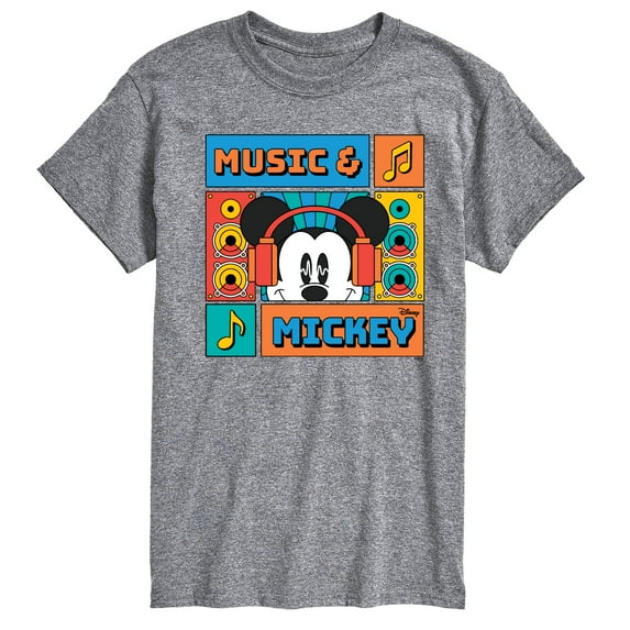 Disney - Music And Mickey - Men's Short Sleeve Graphic T-Shirt