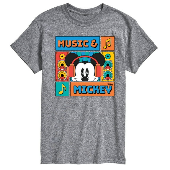 Disney - Music And Mickey - Men's Short Sleeve Graphic T-Shirt