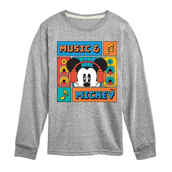 Disney - Music And Mickey - Toddler & Youth Long Sleeve Graphic T-Shirt