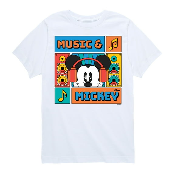 Disney - Music And Mickey - Toddler & Youth Short Sleeve Graphic T-Shirt