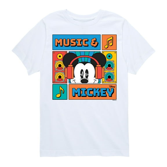 Disney - Music And Mickey - Toddler & Youth Short Sleeve Graphic T-Shirt